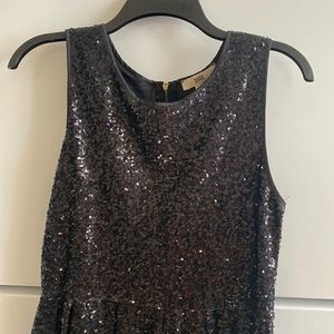 Black sequin dress
